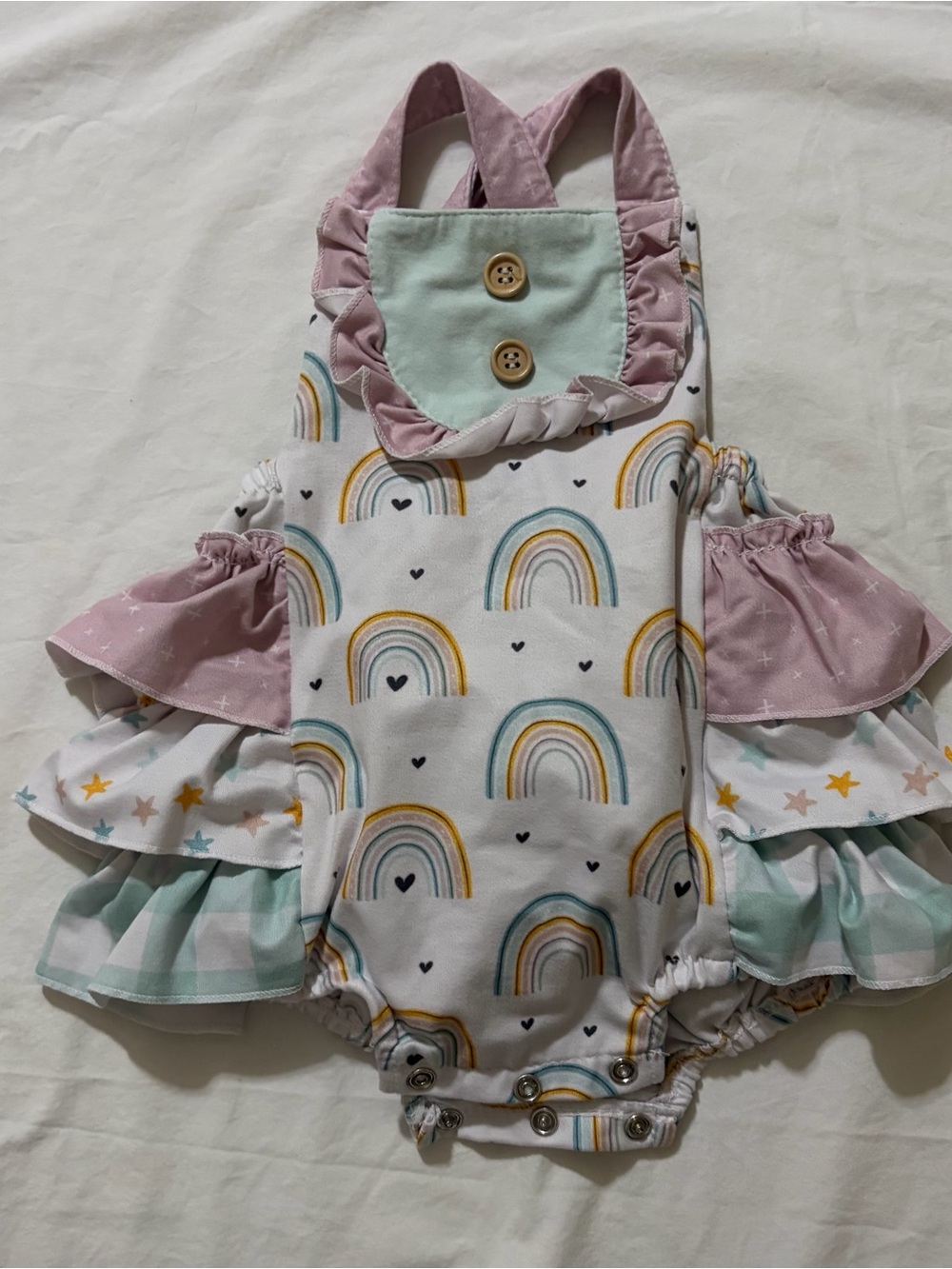 4/$20 Orange Poppy sunsuit 3-6 month